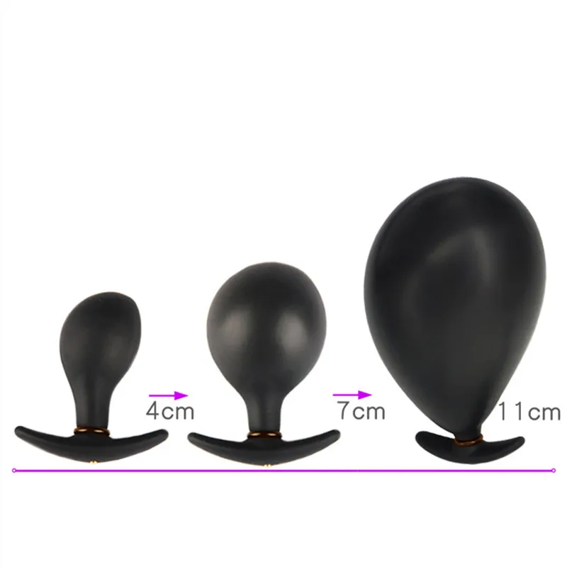 Большая Анальная расширяемая Мягкая силиконовая пробка надувной анальный