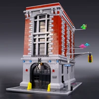 in stock 4634pcs 83001 16001 ghostbusters firehouse headquarters building blocks bricks kit compatible 75827 kid christmas gifts