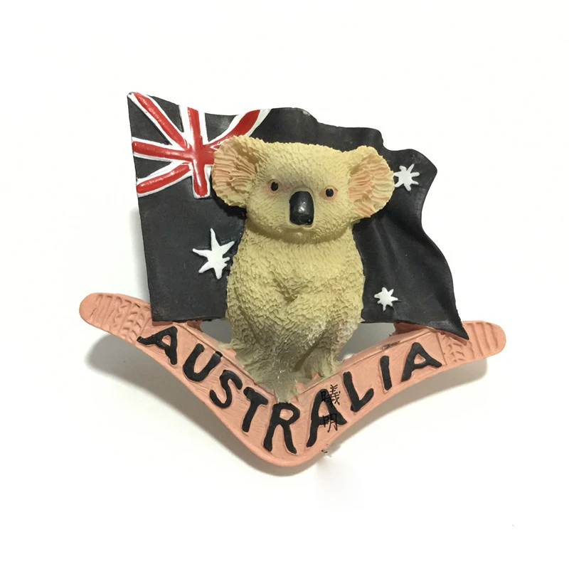 Australia Koala Магнитный Сувенирный магнит на холодильник стикер флаг Новой Зеландии Овцы Лондон мост Сиднея опера дом Вьетнам стикеры на холодильник - Цвет: Australia Koala