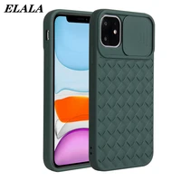push window phone cases for iphone se 2020 12 mini 11 pro max xr x xs 7 8 plus lens protection woven pattern soft tpu back cover