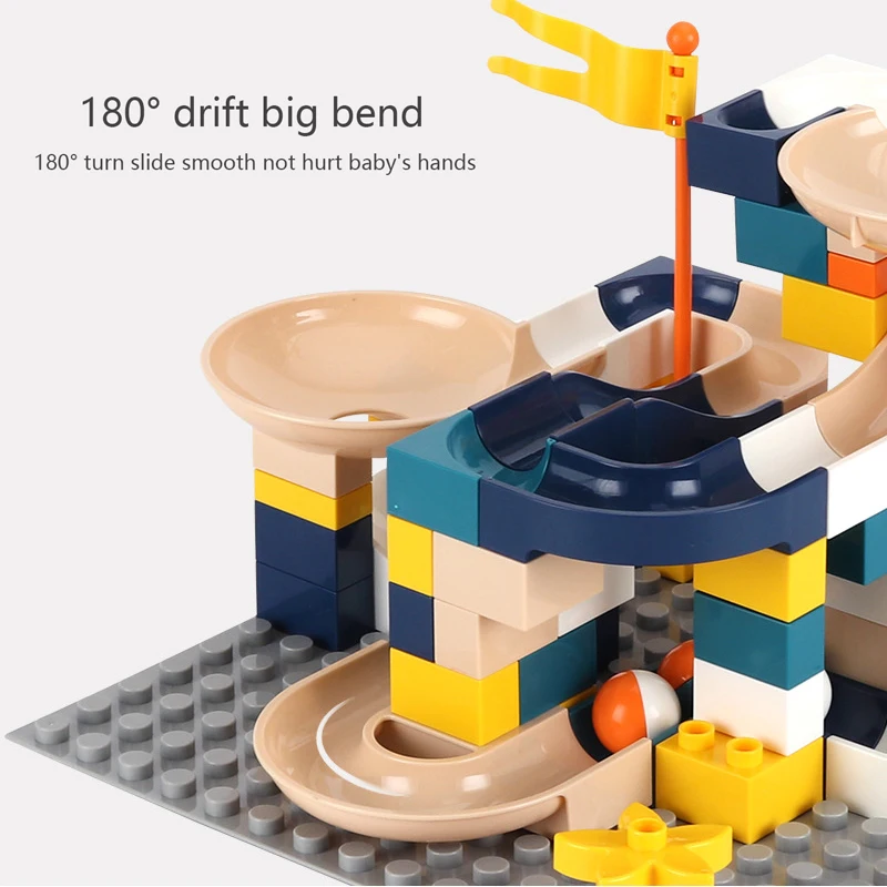 Гоночный шар Marble Race Run лабиринт трек строительные блоки DIY совместимая воронка