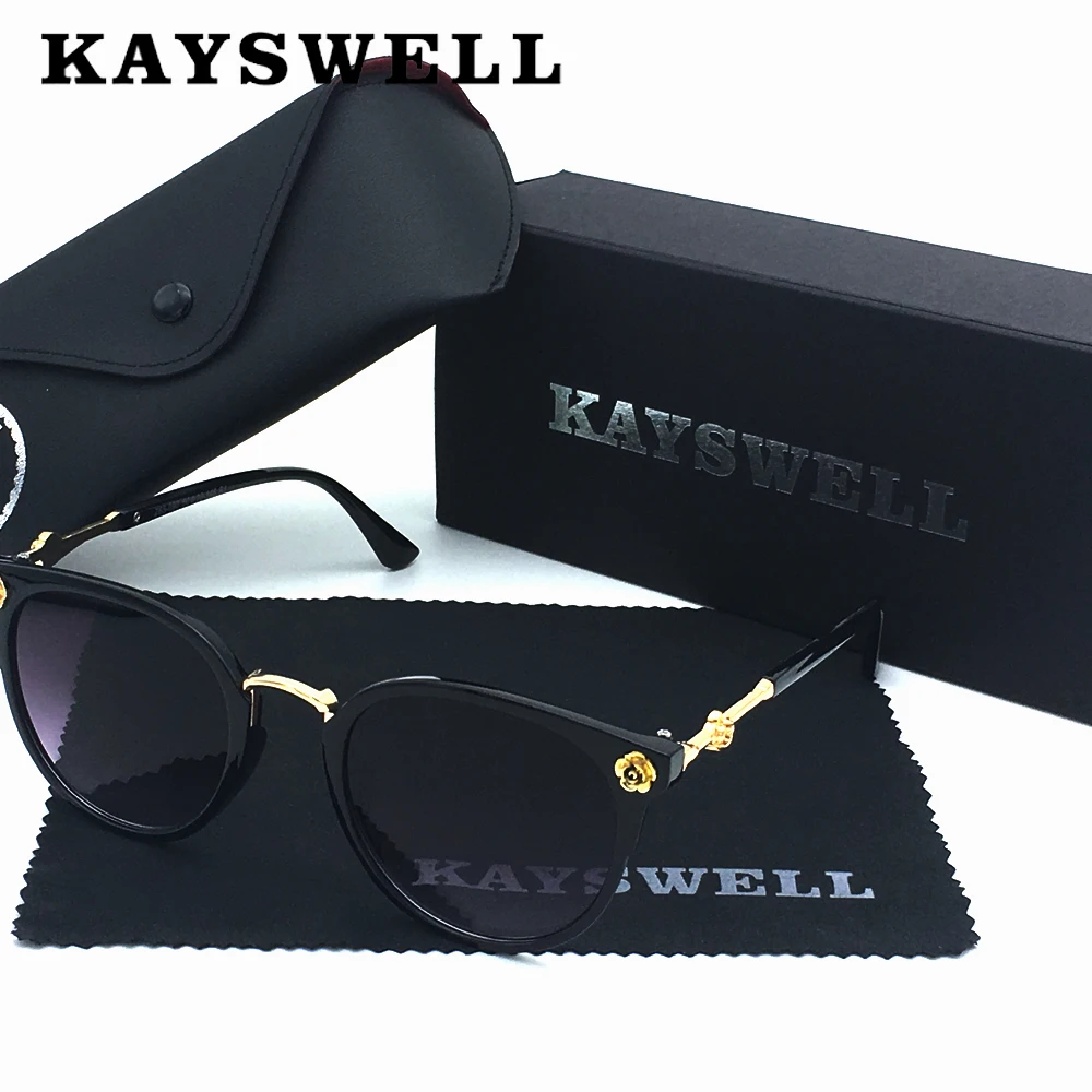 KAYSWELL дизайн для женщин кошачий глаз солнцезащитные очки Роскошные дамы UV400 леди очки Z65-090