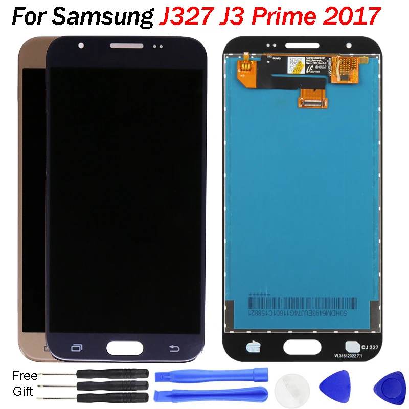 Для SAMSUNG GALAXY J327 LCD J3 Prime 2017 Emerge дисплей сенсорный экран сборка Замена для 5 0 &quotSAMSUNG
