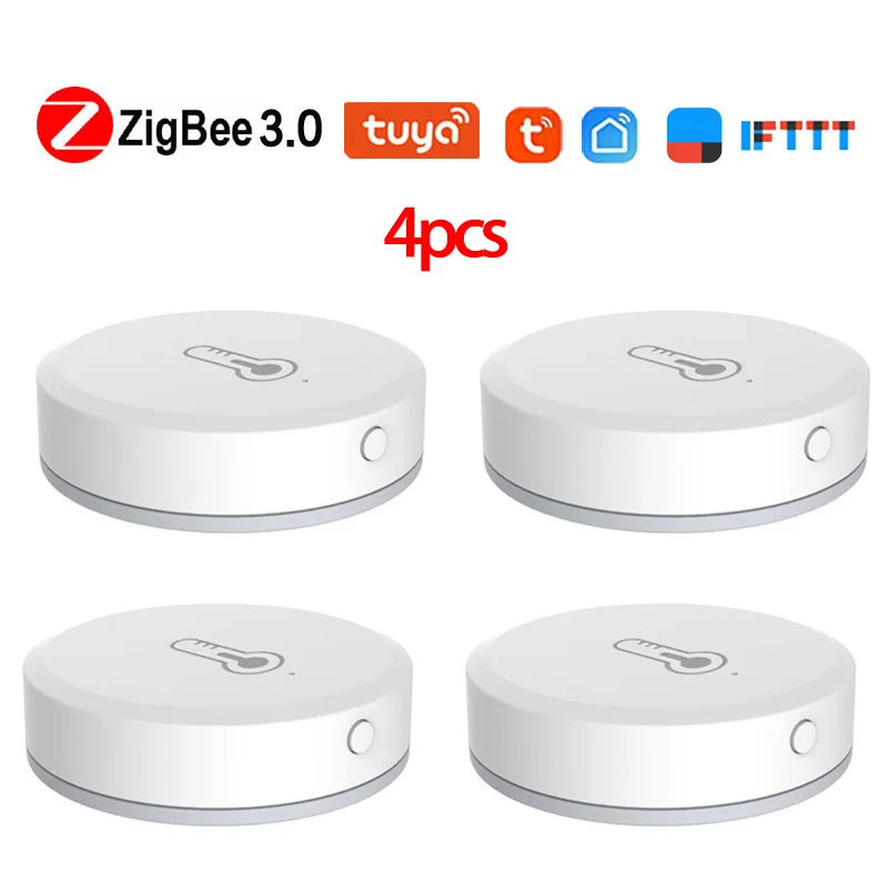 

Tuya ZigBee Smart Temperature And Humidity Sensor Work With Zigbee Gateway Smart Home Hub Via Alexa Google Home Smart Life App