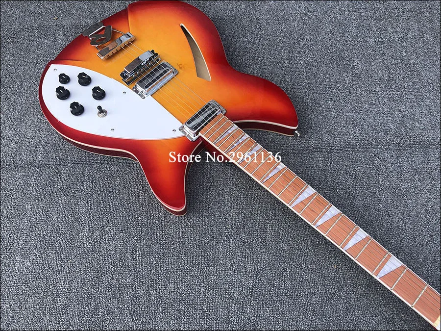 hohe qualität 6 string e gitarre ricken 360 elektrische gitarre kirsche rot körper mit palisander griffbrett kostenloser versand free glob
