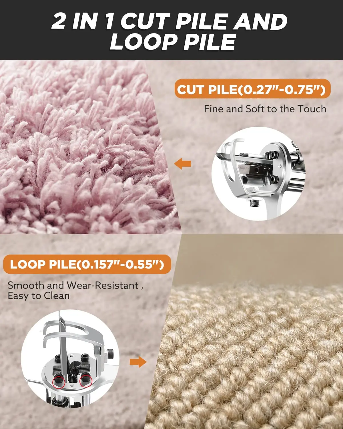 2 в 1 Электрический коврик-пистолет diy вязание все для вязания набор вышивания tufting