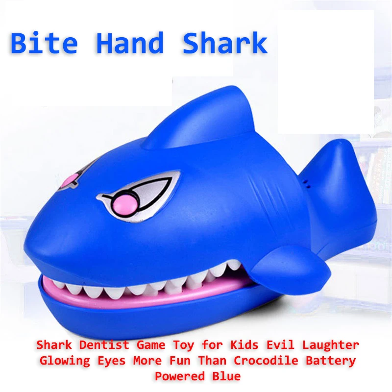 Бесплатная доставка Большая акула стоматолога игра игрушка для детей злой смех