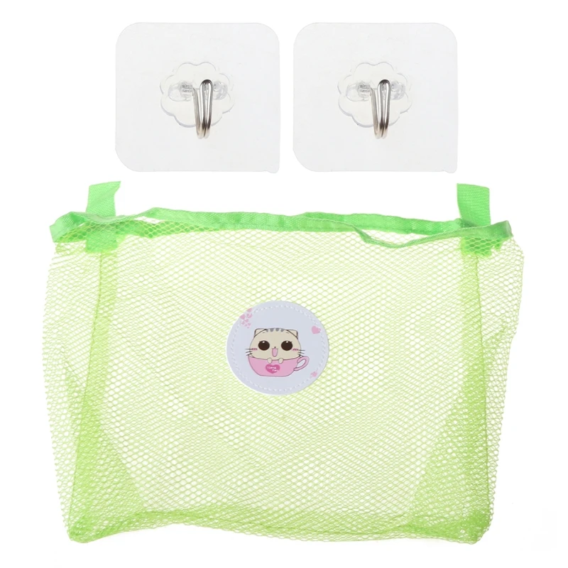 

Child Bath Toy Storage Bag Organiser Net Suction Baskets Kids Bathroom Mesh Bag