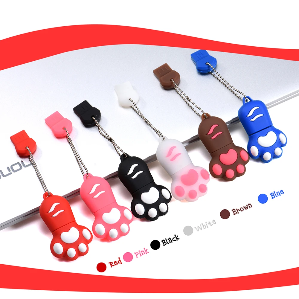 JASTER модная флеш-карта с когтями кота из мультфильма usb карта памяти 32 ГБ/16 ГБ/8 ГБ/4 ГБ usb 2,0 карта памяти модная память