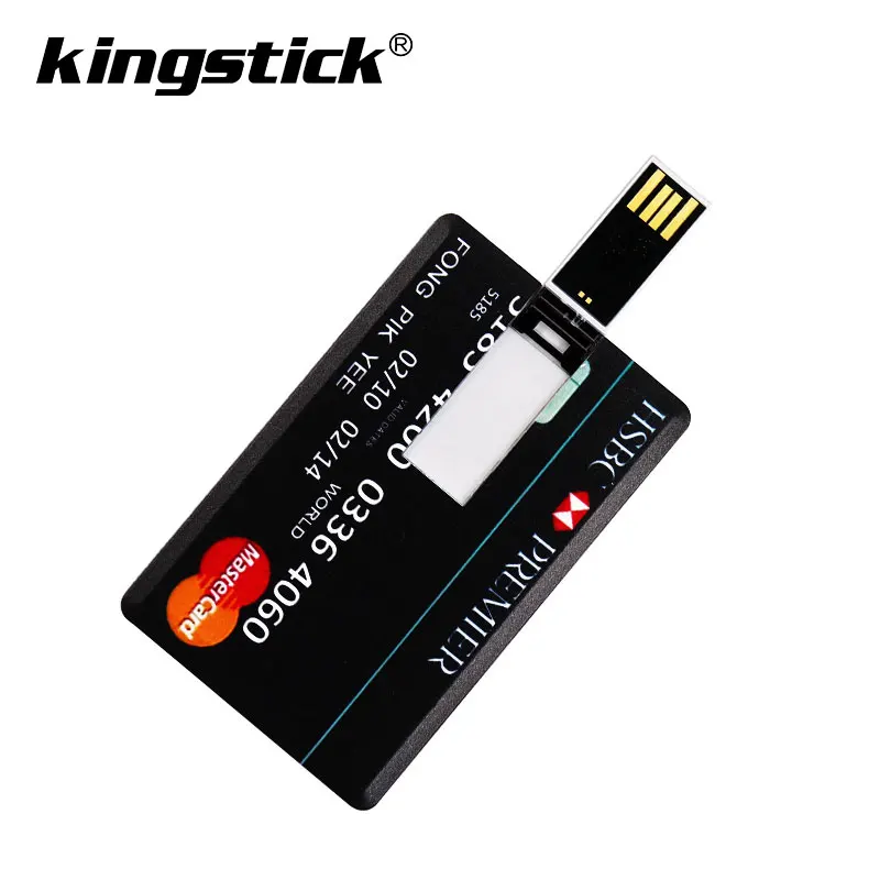 Новая Водонепроницаемая Супер тонкая Кредитная карта 128 Гб 64 USB флеш накопитель 32