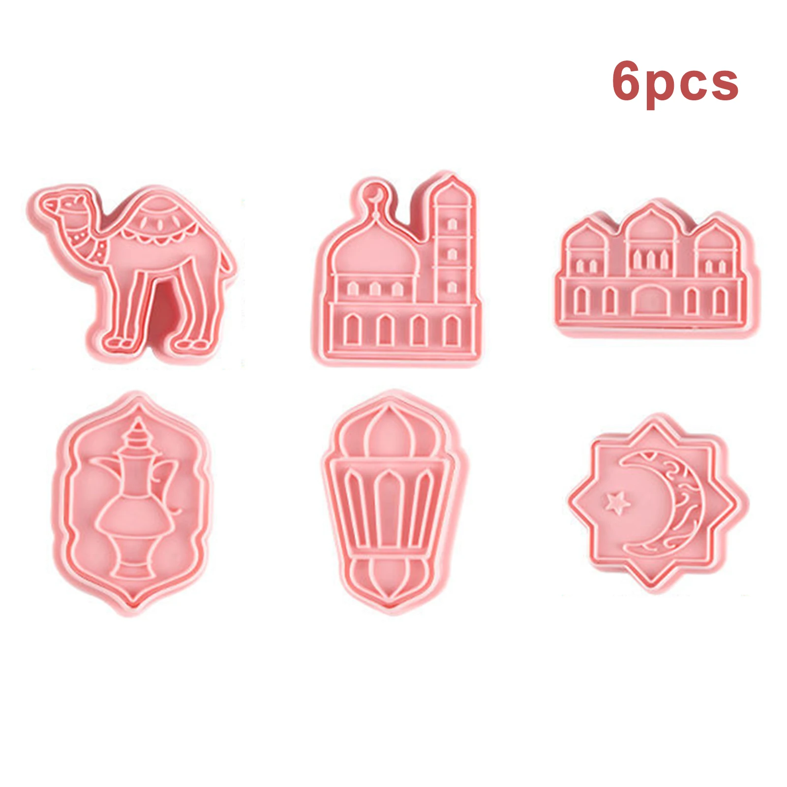 Новинка Лидер продаж 6 шт. светло-коричневый Луна Звезды печенья прессформы для