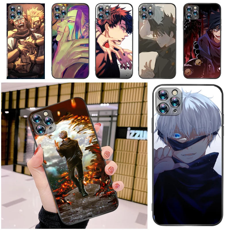 

Jujutsu Kaisen Fushiguro Megumi Sukuna Satoru Gojo Yuji Itadori Phone Case For iPhone 12 Pro MAX Mini SE 2020 Funda Carcasa