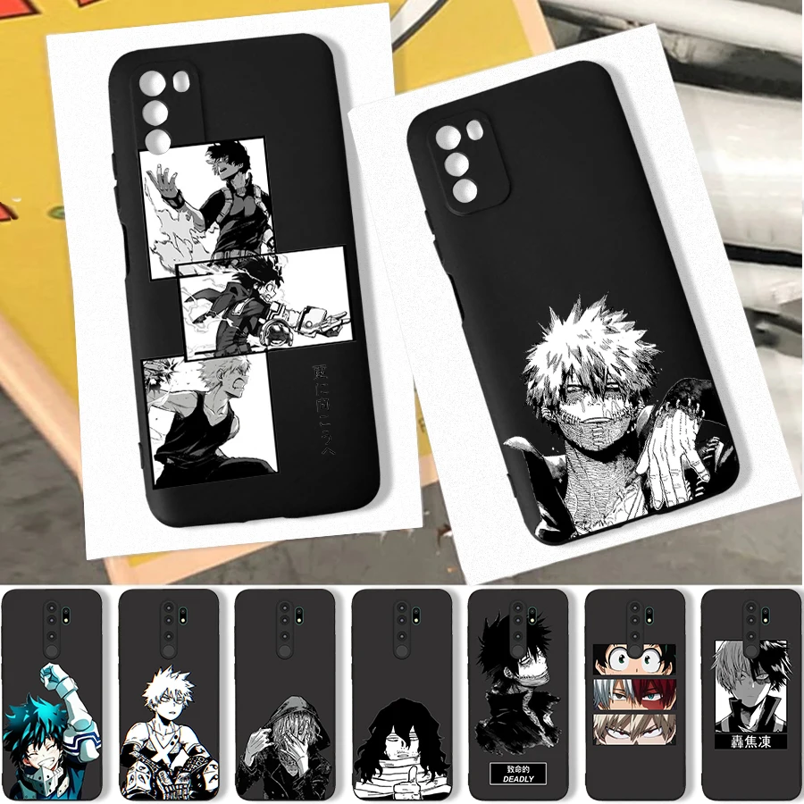 

Чехол моя геройская Академия Katsuki для телефона Xiaomi Redmi Note 10 Pro 9 9C 9A Note 9 Pro для POCO M3 Pro X3 Pro F3, мягкие задние чехлы