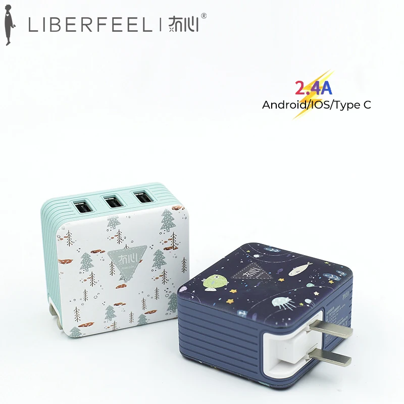Liberfeel Maoxin настенное зарядное устройство адаптер с 3 портами usb США складной разъем