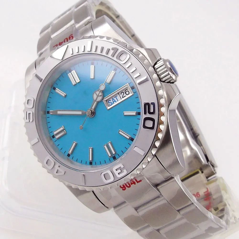 Мужские автоматические часы с сапфировым стеклом японские NH36 Move Men t Тиффани