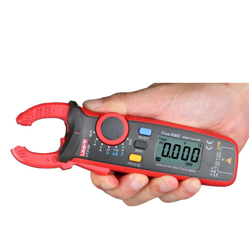 Цифровой токоизмеритель UT210E UT210D Бесконтактный мультиметр с автоматическим