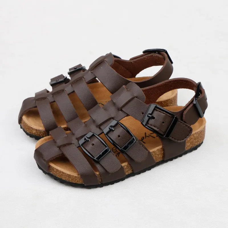 

MERABLLE Boys Sandals Flat Cork Shoes Kids Girls Casual Shoes Environmentally Friendly Material Mini Melissa