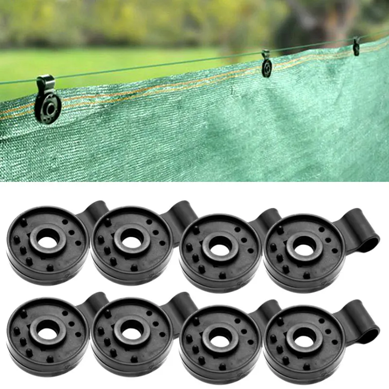 50 шт. Зонт чистый зажим для теплицы ткань зажимы Пластик мгновенный втулка забор