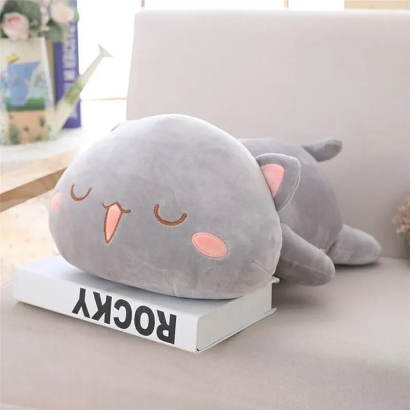 1 шт. 35/50/65 см Kawaii Лежащая кошка плюшевые игрушки Мягкая Милая кукла милая животная