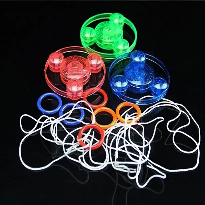 

Colorful Plastic Spin Led Light Flying Saucer Kids 6.5cm Color Toy Classic Random Outdoor E9e8