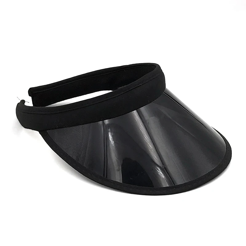 2019 New Summer Women Men Sun Hat Candy Color Transparent Empty Top Plastic PVC ja Sunshade Visor Caps Bicycle | Аксессуары для