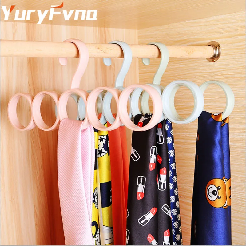 Долговечная полипропиленовая вешалка YuryFvna для шарфов галстука ремня органайзер