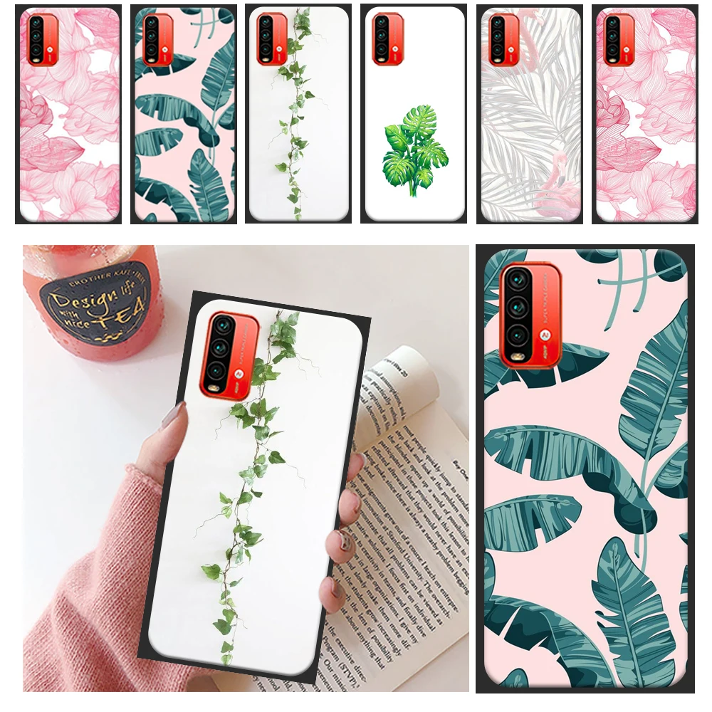 

Cute Interesting Painted Plant Pattern Phone Case For Xiaomi Redmi Note 9S 9 9T Pro MAX 5G Redmi Note 9 Pro MAX Carcasa Coque