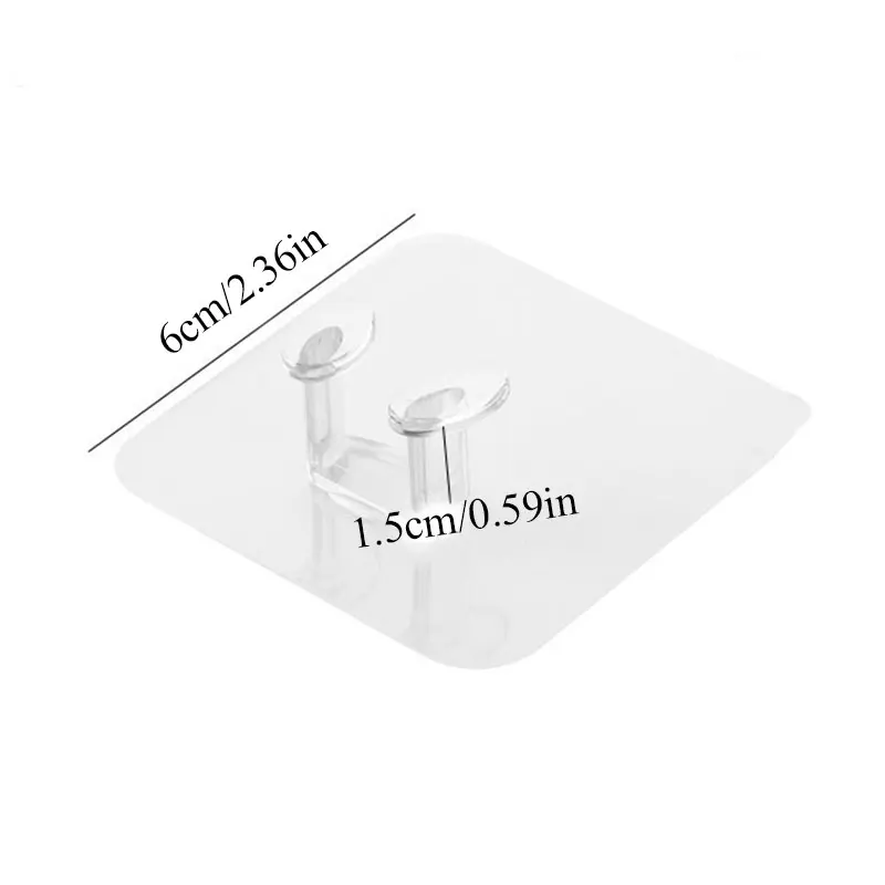 

Wall Adhesive Hanger Home Office For Kitchen Living Room Power Plug Hook 1pc Wall Storage Hook Power Plug Socket Holder