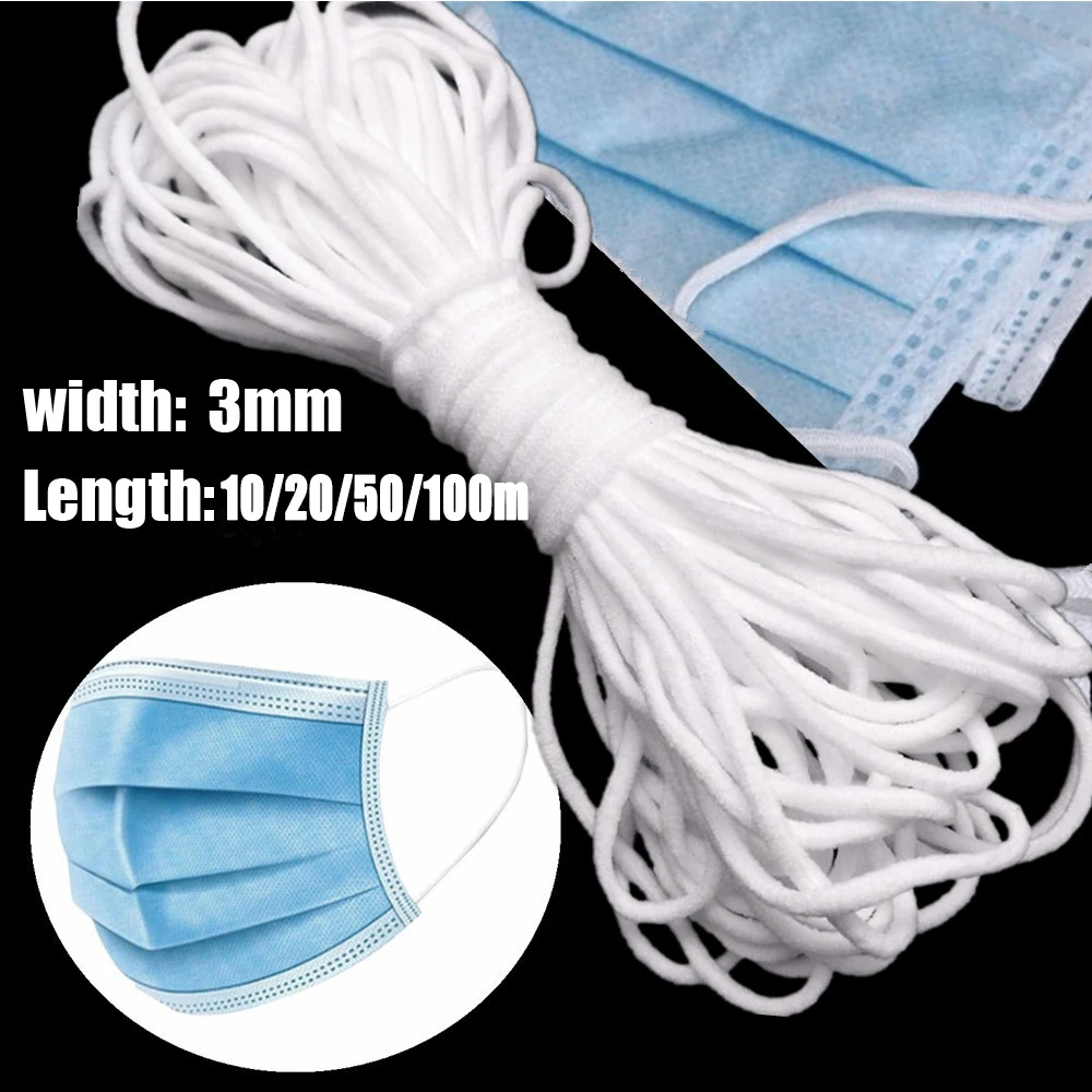3 мм мягкий белый фотошнур шнур для подвешивания ушей рукоделие материал маски