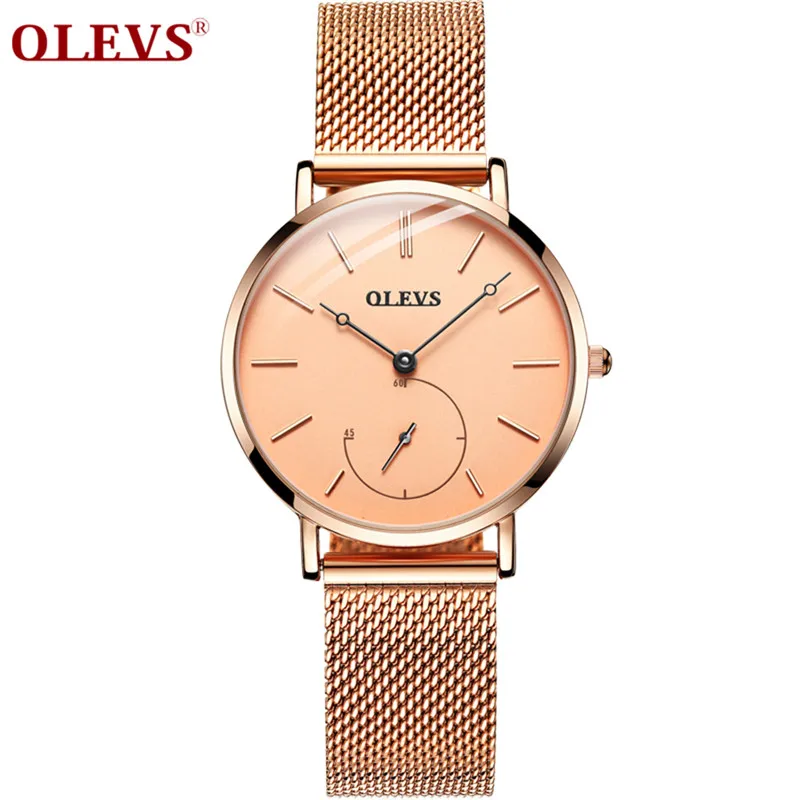 

OLEVS Women Watch Fashion Rose Gold Watch Luxury Waterproof Business Wristwatch Super light cozy Appointment Women Watch Gift