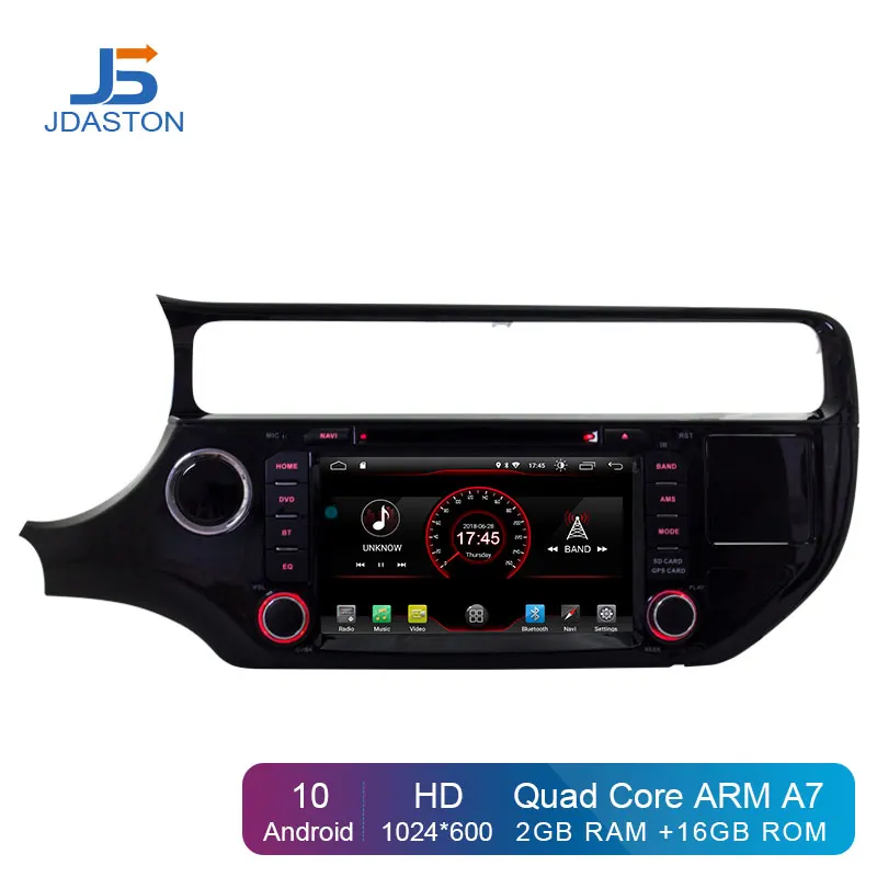 Автомобильный мультимедийный DVD плеер JDASTON Android 10 0 для KIA Rio K3 2015 2016 2 Din