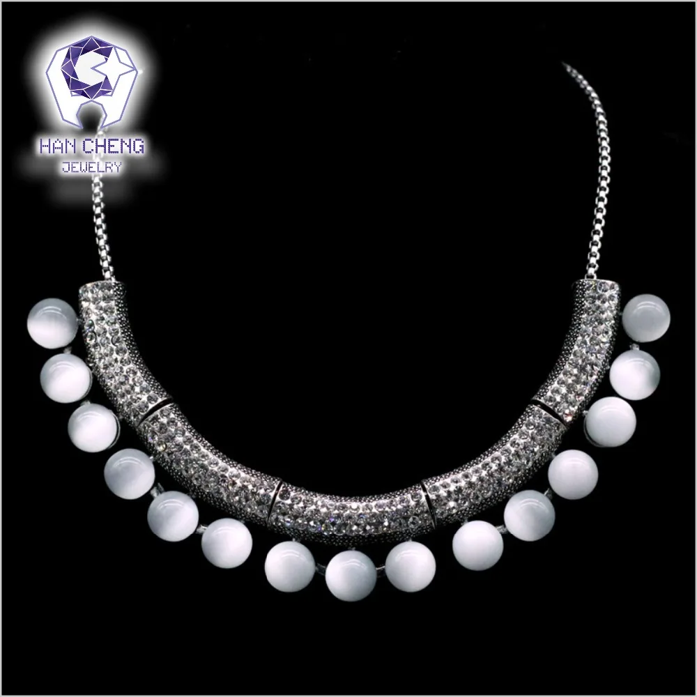 Женское Ожерелье чокер с подвеской из опала|Ожерелья подвеской| |