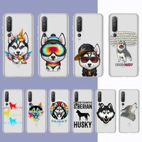 yndfcnb animal wolf husky dog puppy cartoon phone case for redmi note 5 7 8 9 10 a k20 pro max lite for xiaomi 10pro 10t