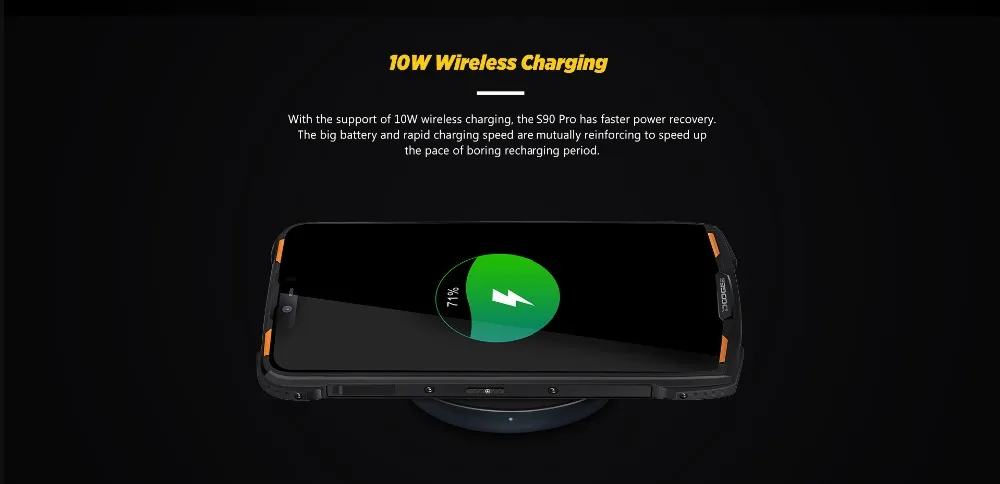 Doogee S90 Pro модульный прочный мобильный телефон IP68 Helio P70 6,1" дисплей Восьмиядерный 6 ГБ 128 ГБ 16MP+ 8MP Android 9 12V2A смартфон