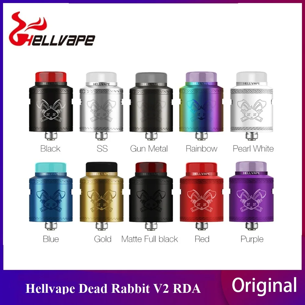 Новый Hellvape Dead Rabbit версия 2 RDA и 24 мм Диаметр Vape бак с BF squonk 510 Pin Box Mod атомайзер VS