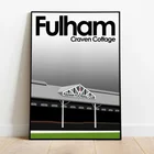 Фольхэм ФК шейвен коттедж Лондон хлопковый постер футбол Картина на холсте настенное украшение для дома искусство
