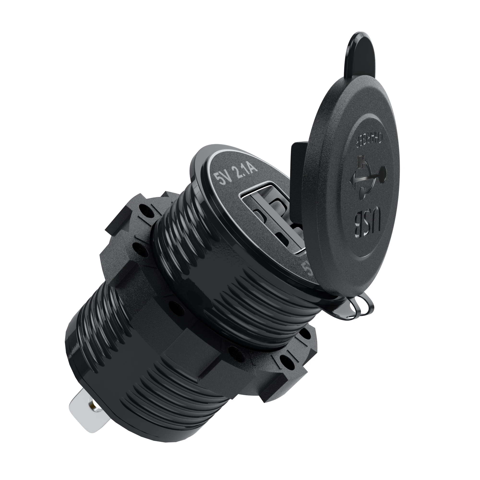 Новейшее Универсальное автомобильное USB-зарядное устройство с крышкой для