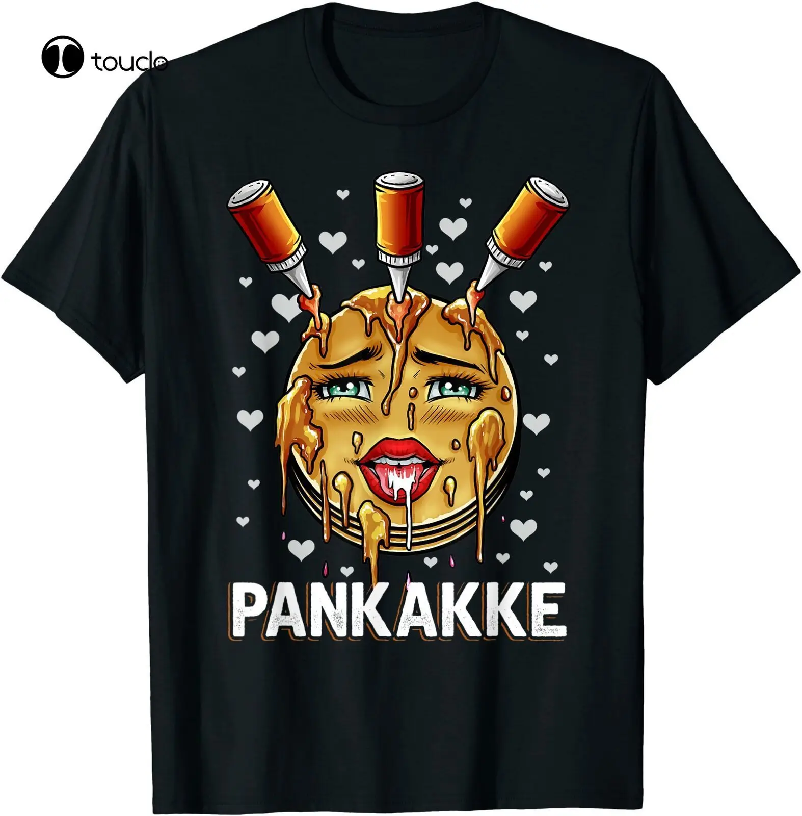 

Pankakke Naughty Pancakes Cum Bukkake Bdsm Submissive Pun T-Shirt Black S-5Xl Custom Aldult Teen Unisex Digital Printing Xs-5Xl