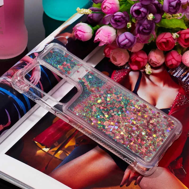 Чехол для Huawei P40 Pro Силиконовый противоударный чехол с градиентным зыбучим песком