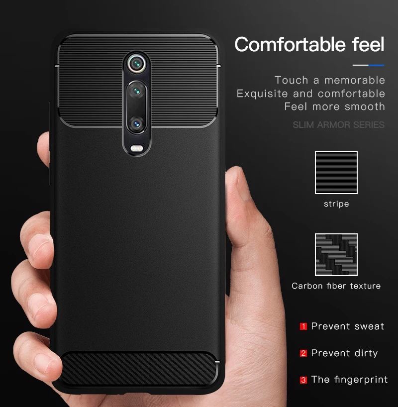 For Xiaomi 9T Pro phone case luxury armor business soft shell for Redmi 6A 7A 8A Pro GO K20 NOTE 7 8 pro can wireless charging