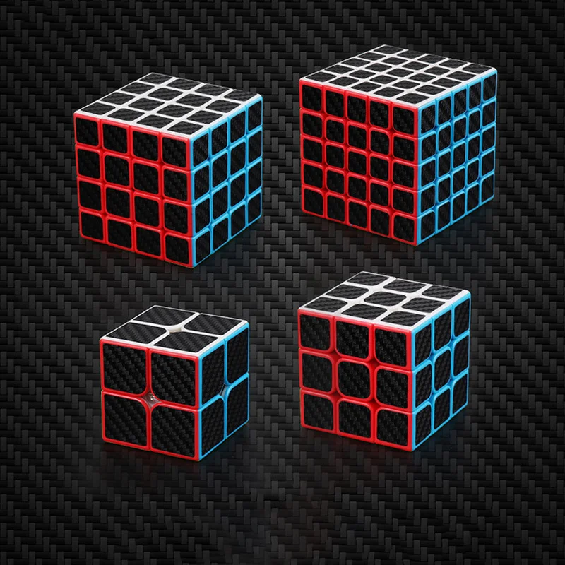 MeiLong наклейки из углеродного волокна волшебный куб Новая профессия 2x2 3x3x3 4x4x4