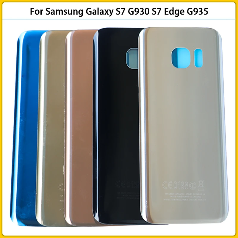 Крышка батарейного отсека для Samsung Galaxy S7 G930 задняя крышка стекло Edge G935 Задняя