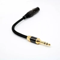 6 35mm 14 male to 34 pin xlr female balanced connect trs audio adapter cable headphone cable