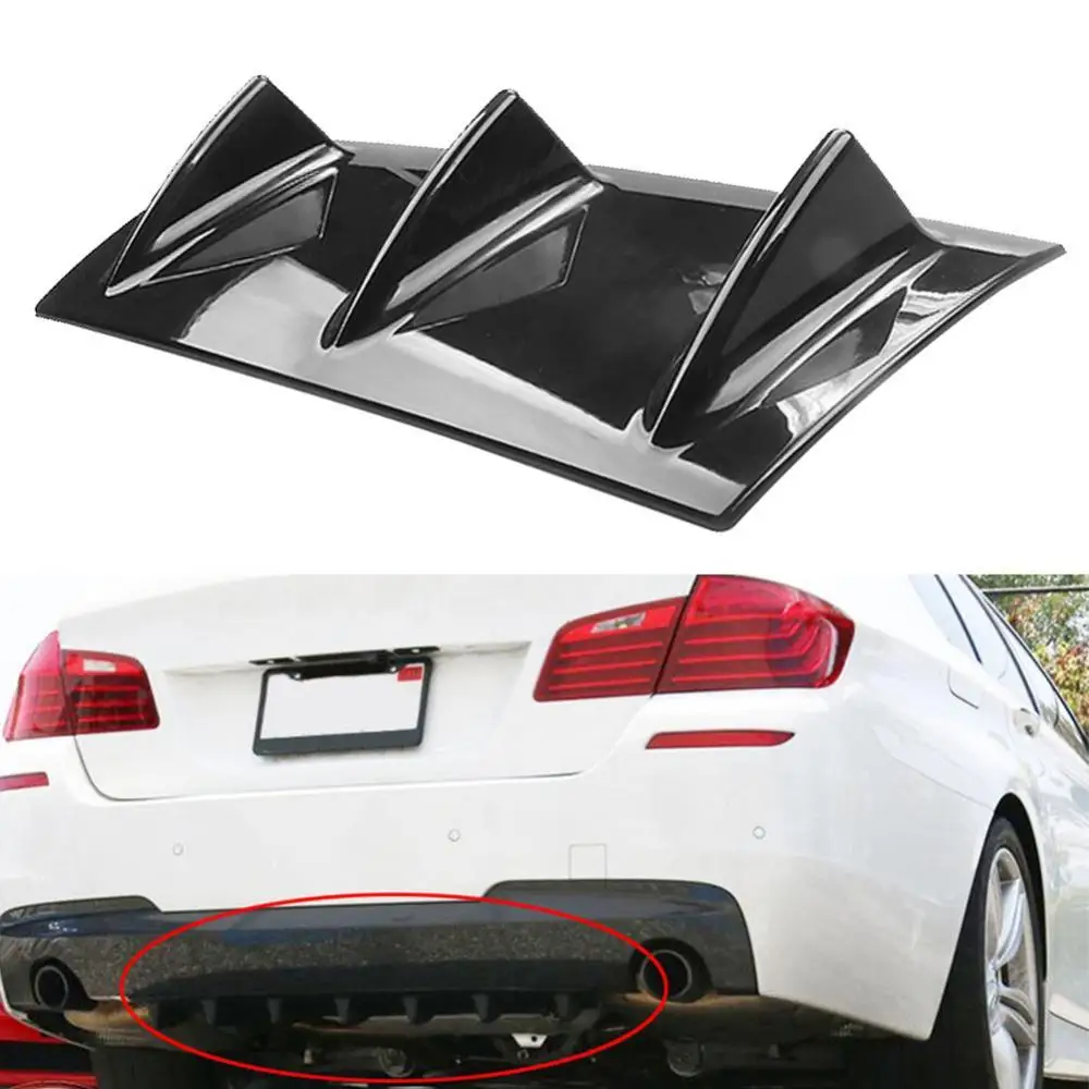 

75% Dropshipping!Universal Auto Car Rear Bumper Chassis Deflector Shark Fin Spoiler Accessory