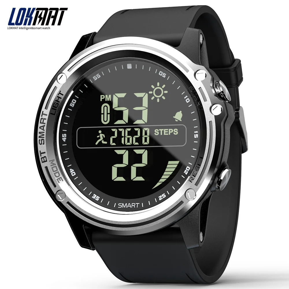 Спортивные Смарт часы Lokamt с шагомером водонепроницаемые напоминанием о звонках