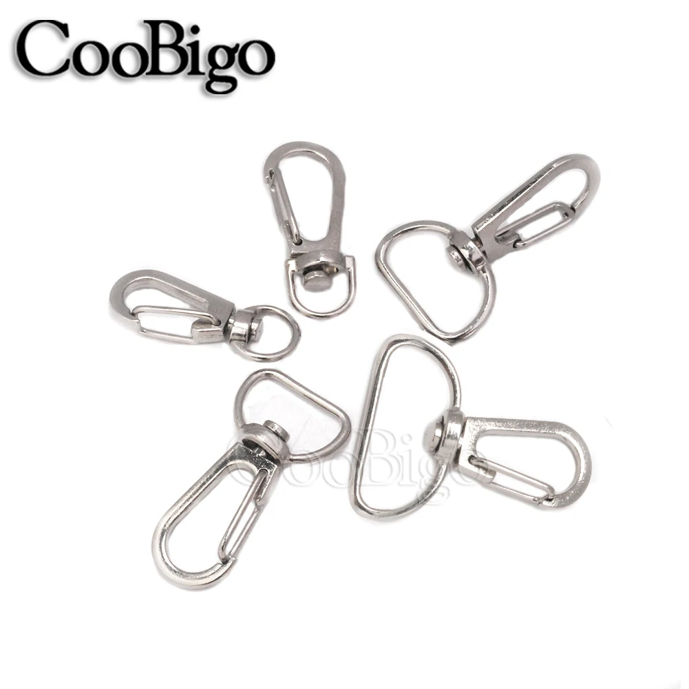 10pcs Metal Holder Key Chain Lobster Clasp Swivel Trigger Snap Hook Rings For DIY Craft Outdoor Backpack Bag Parts | Дом и сад