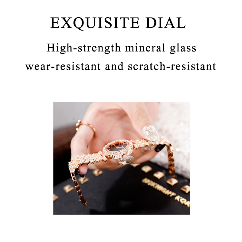 Luxury Diamond Watches For Women Fashion Circular Zegarek Damski 2022 Luxe Montre Femme Waterproof Relogio Feminino Dropshipping enlarge
