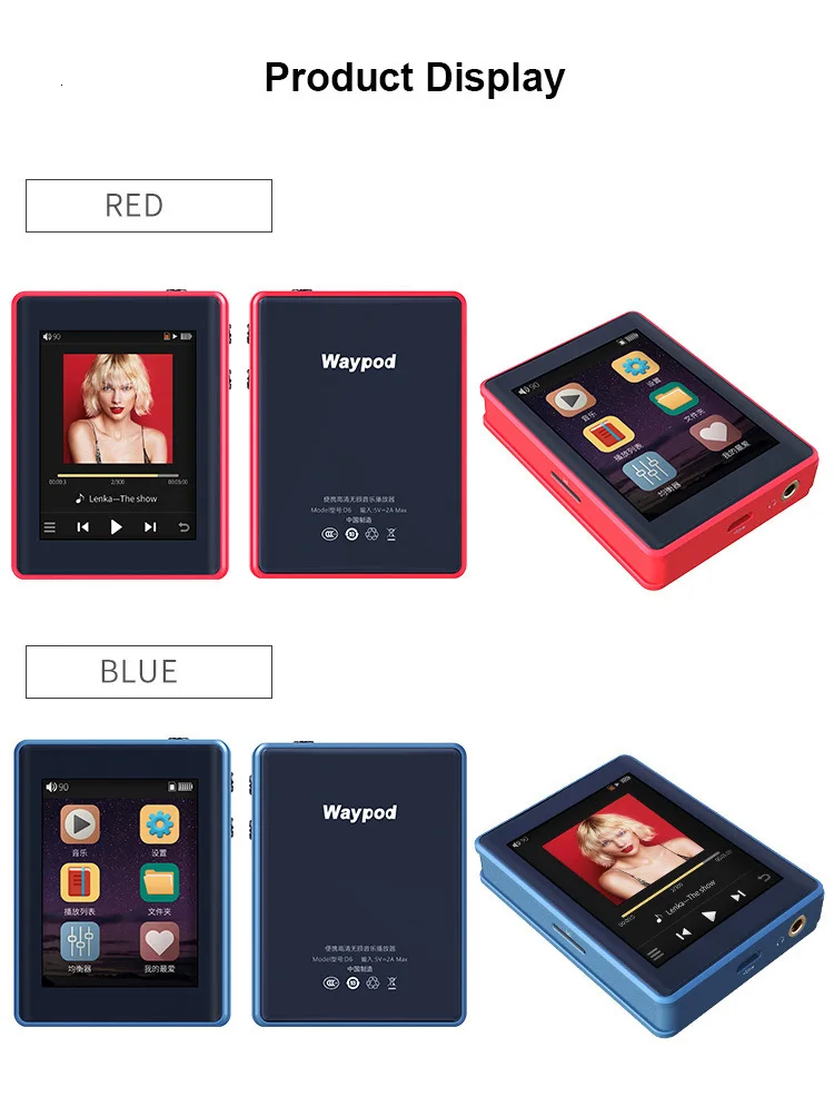 MissAudio Waypod D6 ESS9118 DAC портативный музыкальный плеер без потерь мини Hi-Res HIFI DAP MP3 DSD128 DSD256