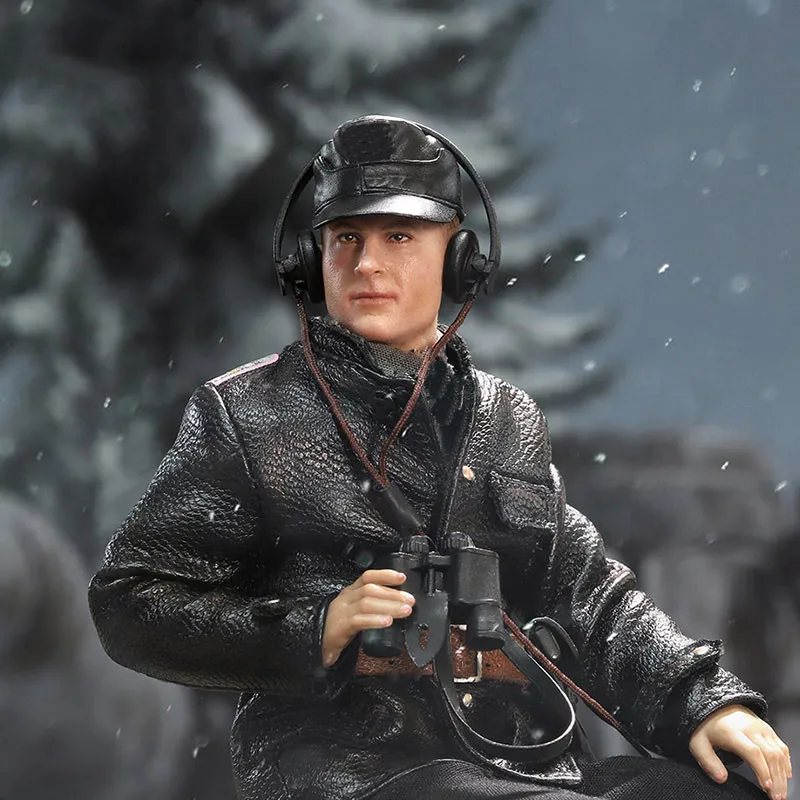 

1/12 DID XD80004 WWII Panzer Tiger Tank Ace Michael Wittmann 14cm Action Figure Full Set Model for Collection
