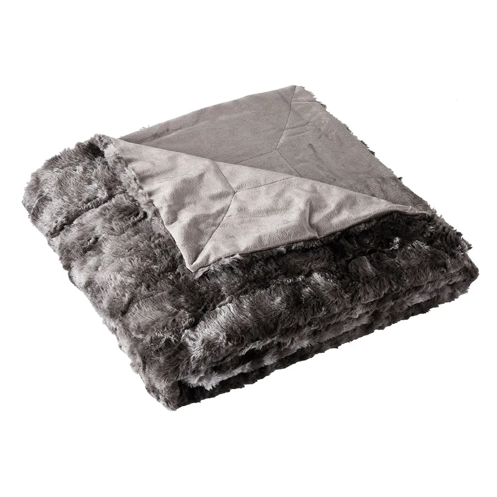 Gray 150x200 см, одеяло из искусственного меха, флисовое, машинная стирка, легкое, переносное, мягкое, одеяло для дома, офиса, кресла, самолет - Цвет: Gray